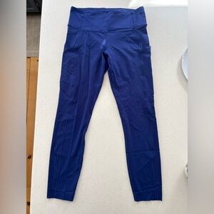 Lululemon blue leggings size 8